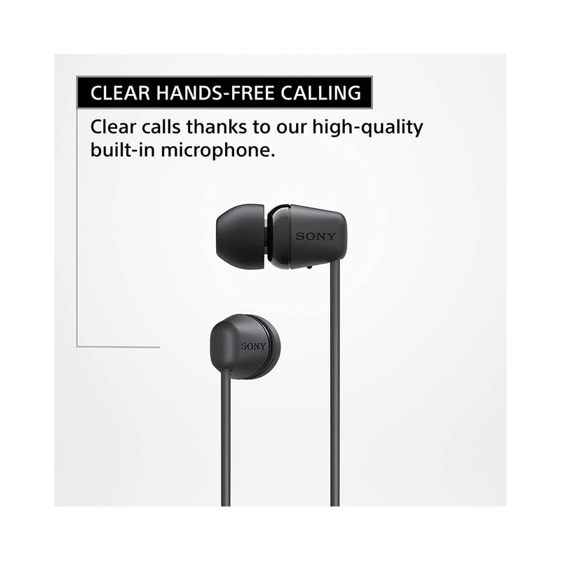 Sony WI-C100 Wireless Headphones (Black, Blue)