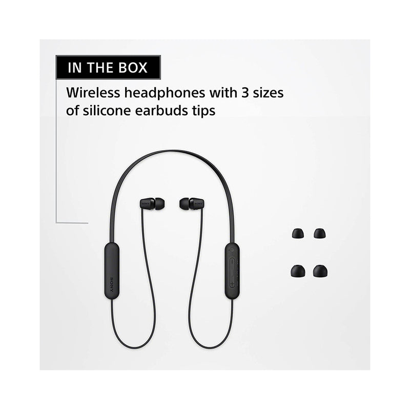 Sony WI-C100 Wireless Headphones (Black, Blue)