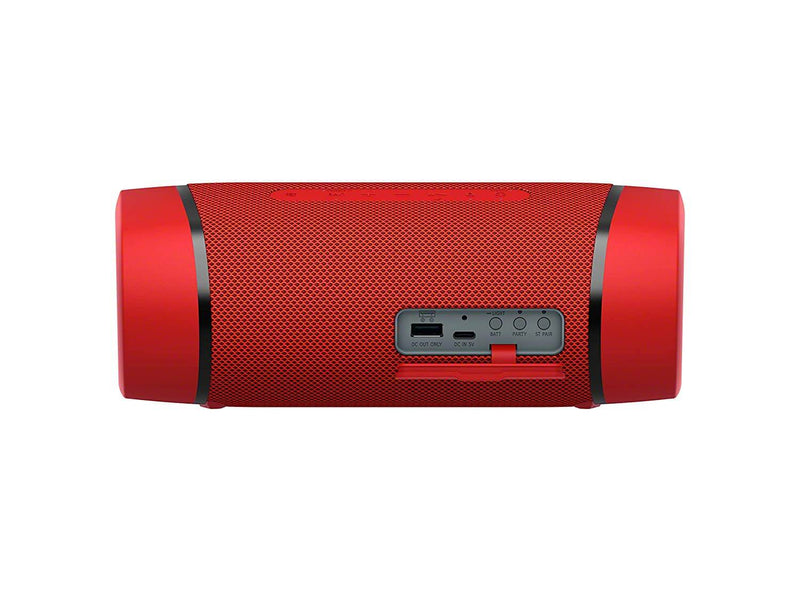 Sony SRS-XB33 Wireless Extra Bass Bluetooth Speaker with 24 Hours Battery Life, Party Lights, Party Connect, Waterproof, Dustproof, Rustproof, Speaker with Mic, Loud Audio for Phone Calls